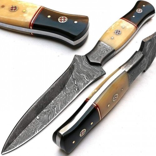 Damascus handmade Bowie Knife 